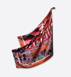 Платок FANTASY CARAMELПлаток 105х105 100% Petrusse 105x105 Оранжевый / Коричневый