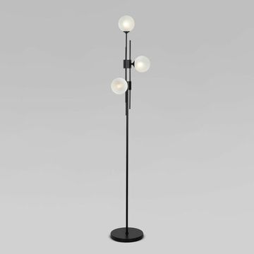 Напольный светильник со стеклянными плафонами 3*G9 01383/3 чёрный Volver Eurosvet