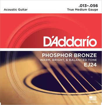 Струны для акустической гитары D'ADDARIO EJ24