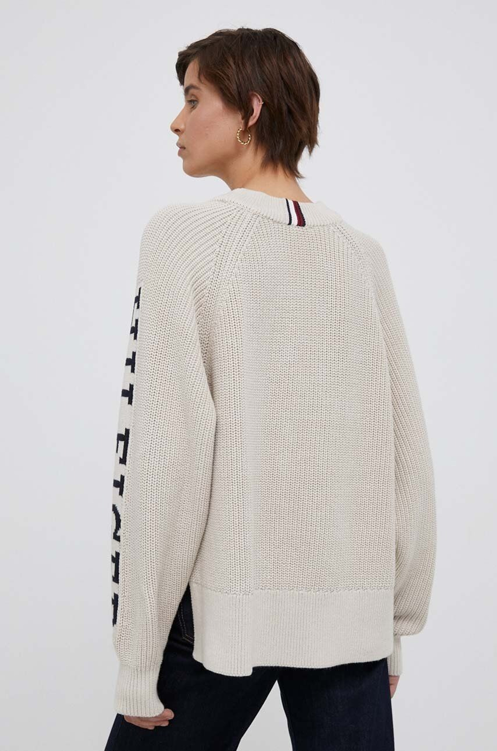 Джемпер женский TOMMY HILFIGER PLACED HILFIGER C-NK SWEATER