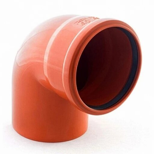 ПВХ Отвод d110 90" кирпич (3,2) 30101110