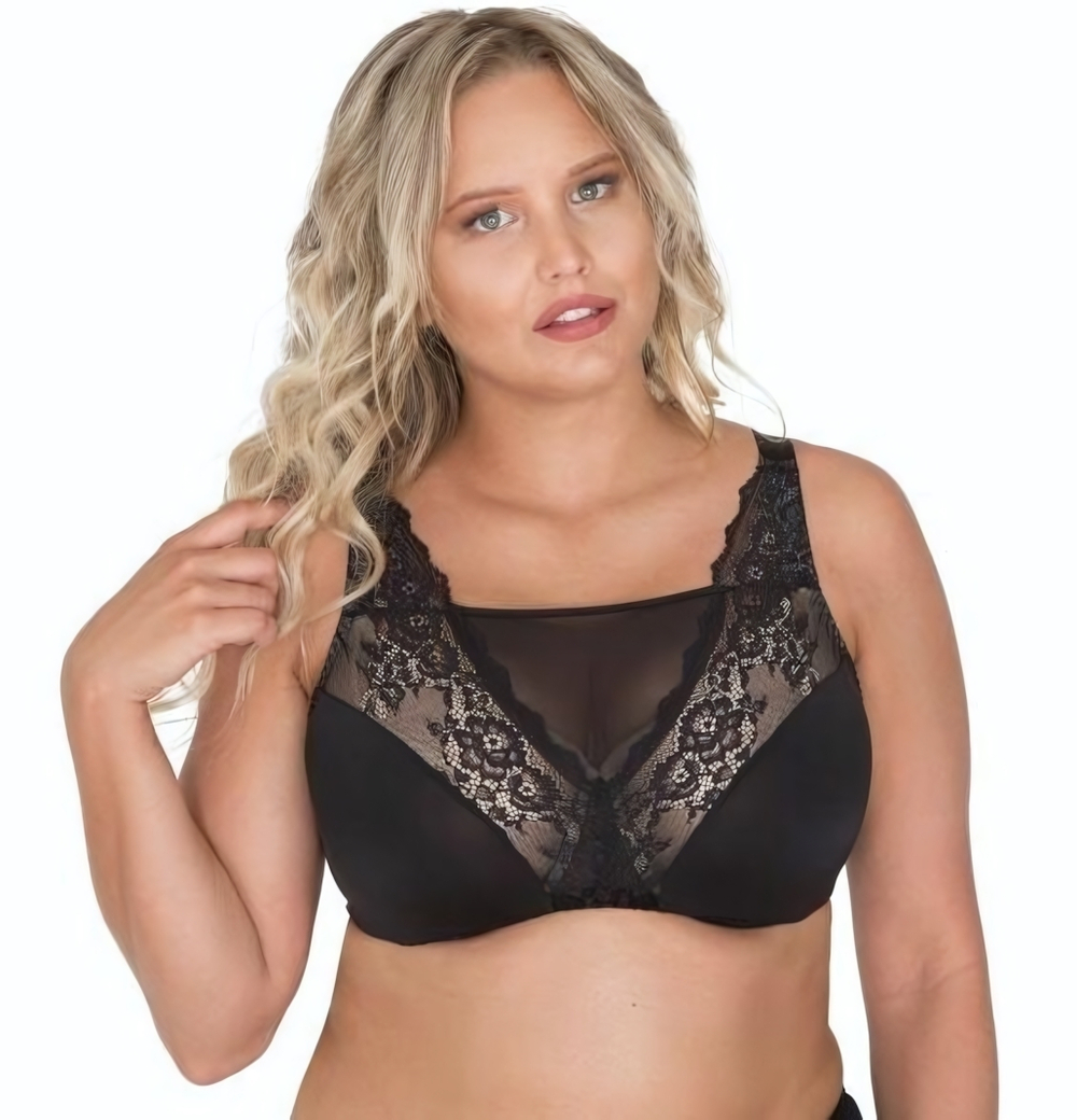 Бюстгальтер-топ на косточках (Размер: 70H) (Цвет: черный)