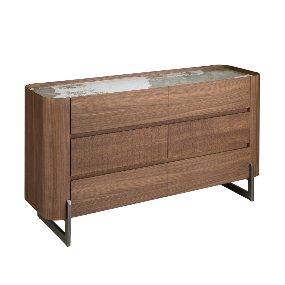 Комод 7151/437-C из ореха и керамики