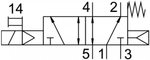VUVG-L10-M52-RT-M5-1P3 Распределитель с электроуправлением