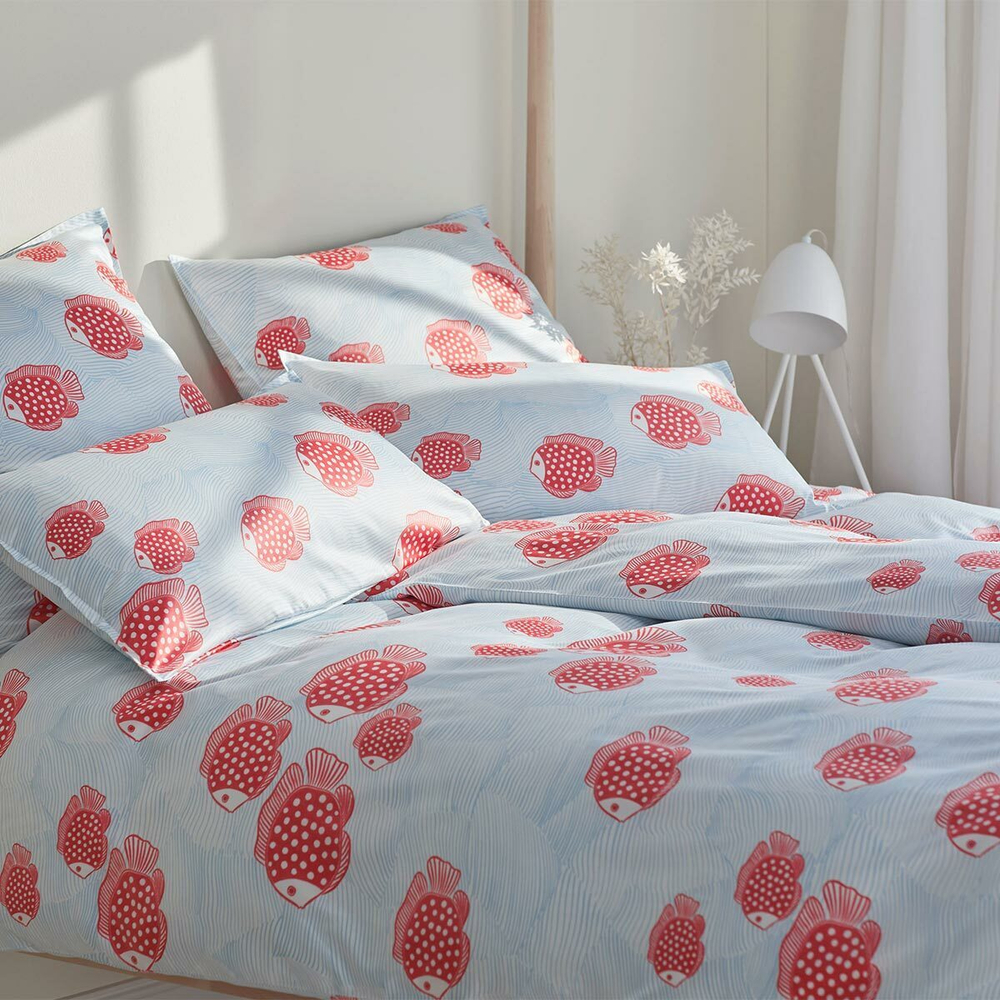 Пододеяльник 135х200 Elegante Float 2297R/1 коралловый