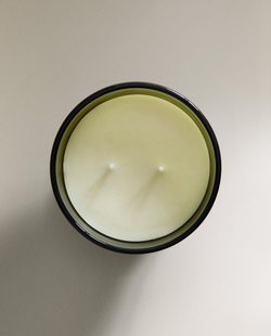 Zara Home Свеча ароматическая Nectar Ambr 400 г, растительный воск, аромат восточный древесный, Коричневый