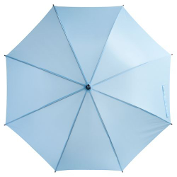 Зонт голубой трость с нанесением логотипа