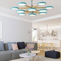 Люстра на штанге TURNA DBL L6 Blue