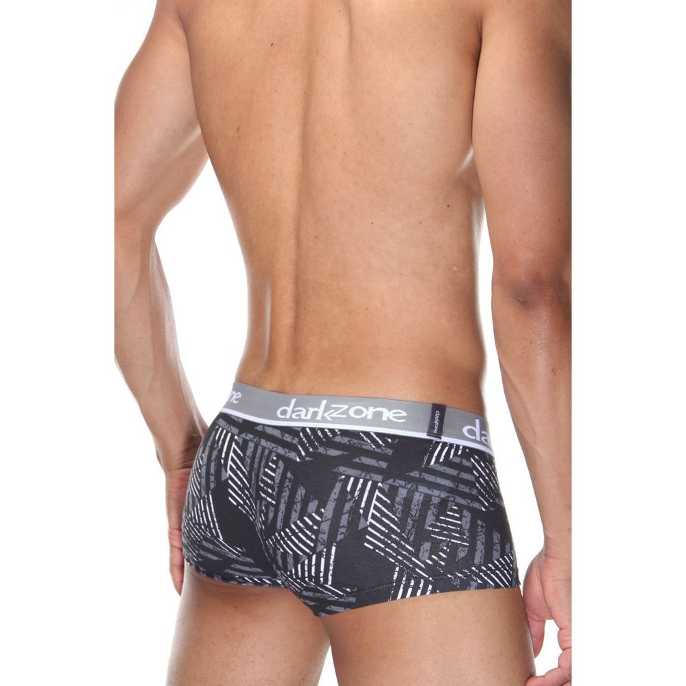 Мужские трусы хипсы темно-серые с принтом DARKZONE DZN3317