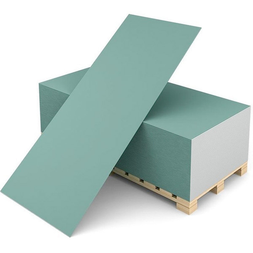 Гипсокартон влагостойкий 9.5 мм Knauf 2500х1200 мм 3 м²