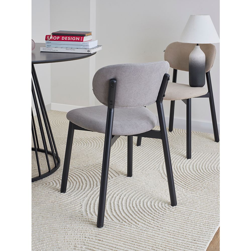 Стул Round, рогожка, дымчато-серый