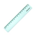 Линейка пластиковая 15 см BRAUBERG "PASTEL", тонированная, ассорти, 117012