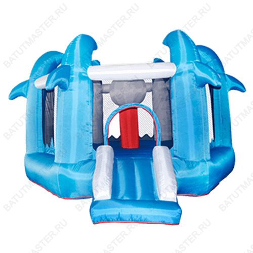 Батут для дачи "Царство дельфинов"  4,0*3,4*2,1м