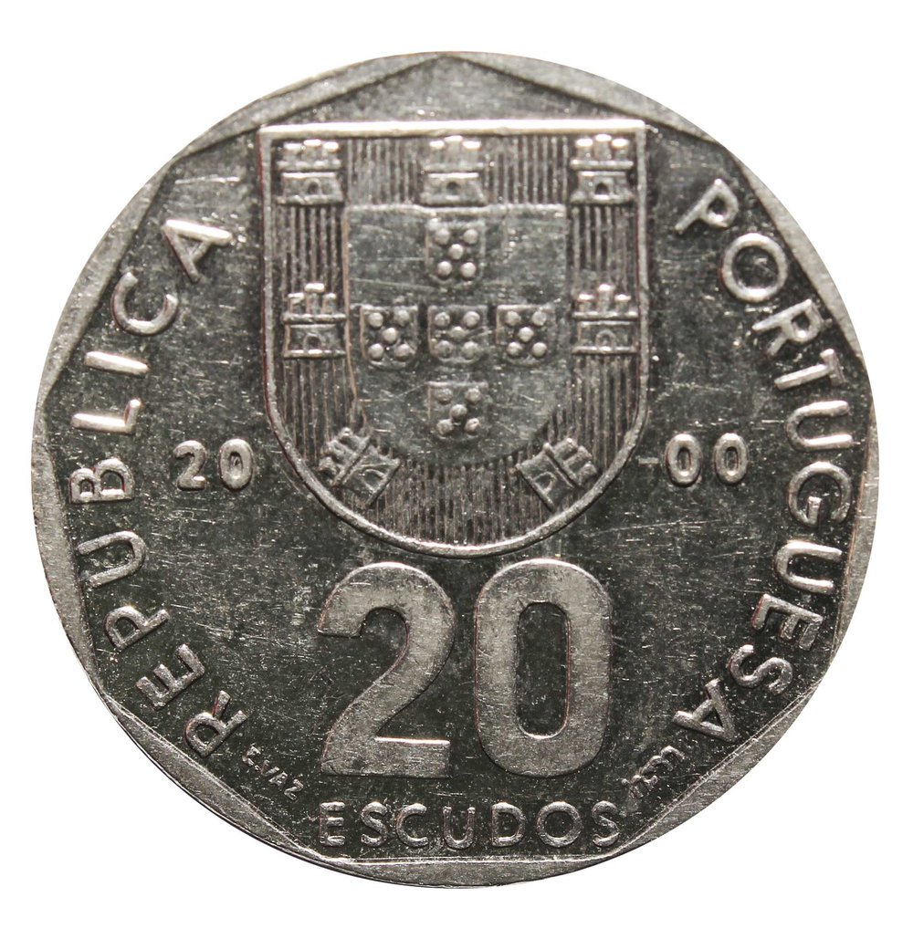 20 эскудо Португалия. 2000 год. aUNC