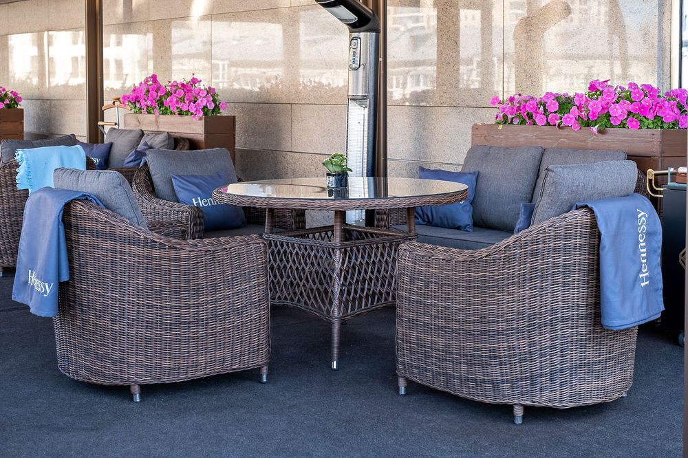 "Кон Панна" кресло из искусственного ротанга, цвет коричневый