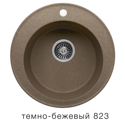 Кухонная мойка Tolero R-108 510мм Темно-бежевый №823