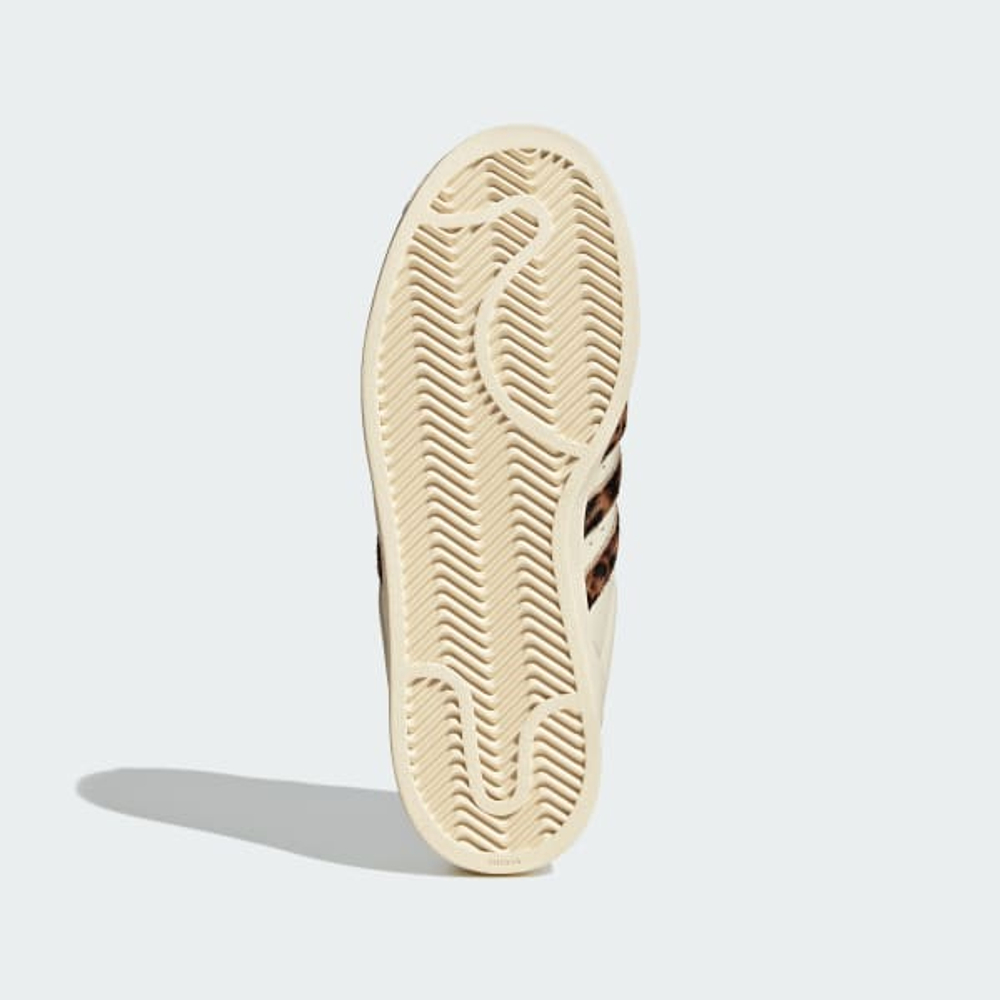 ADIDAS Кроссовки Superstar II с анималистическим принтом, кремовый/коричневый