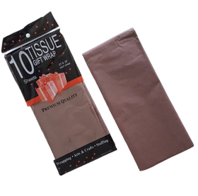 Бумага тишью Коричневая 50х66 см (10 листов)