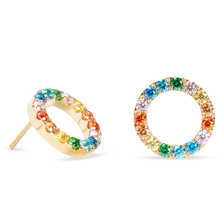 Серьги Coeur de Lion Multicolor Gold 2057/21-1516