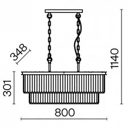 Подвесной светильник Maytoni Revero MOD085PL-08CH