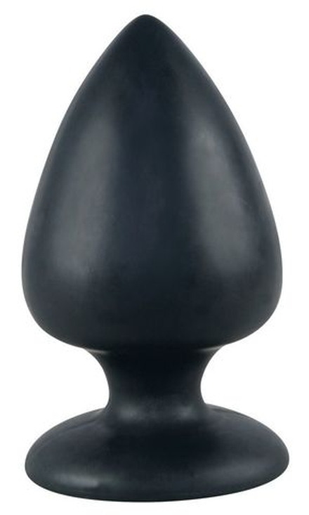 Большая чёрная анальная втулка Black Velvet Extra XL - 14 см.