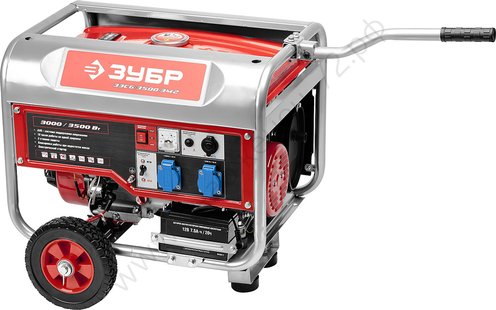 Набор колес + рукоятка, для генераторов мощностью до 3500 Вт, ЗУБР