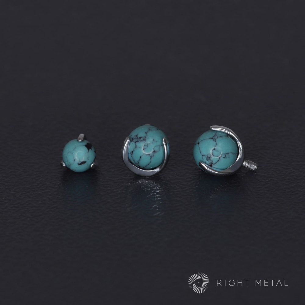 Ball 3-Prongs 3мм/4мм/5мм Turquoise