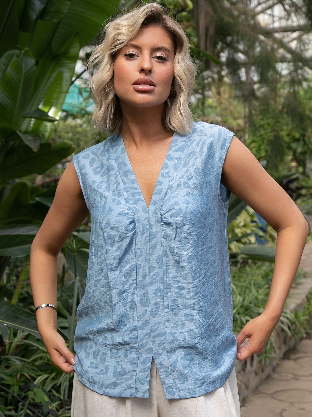 Блуза Влада (джинс) Б15530-1М LT Collection