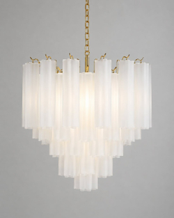 Люстра из стеклянных туб