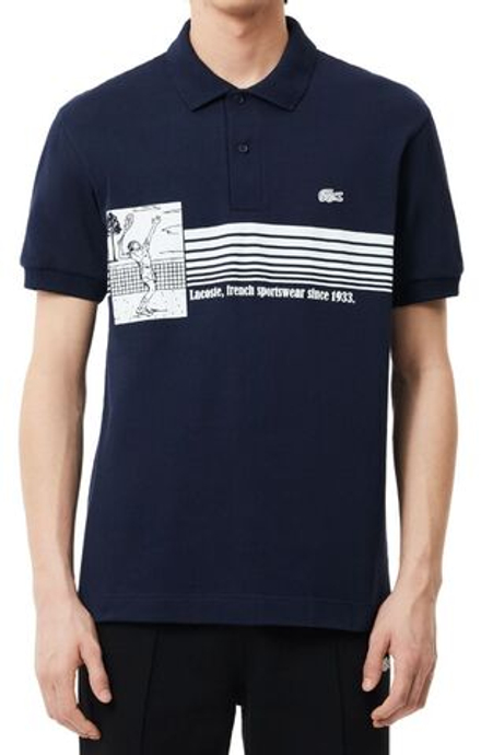 Теннисное поло Lacoste French Made Original L.12.12 Print Polo Shirt