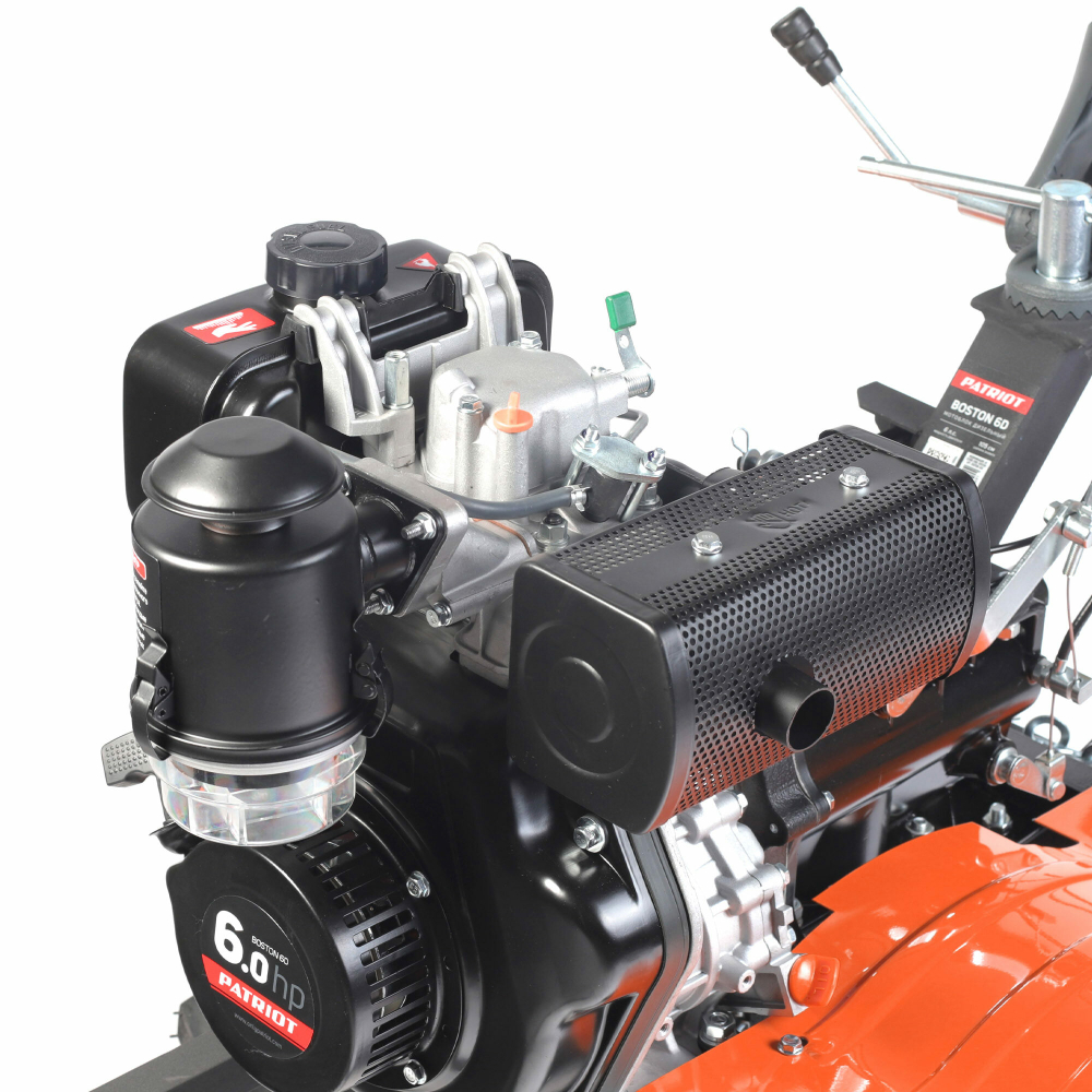Мотоблок дизельный PATRIOT BOSTON-6D 6 л,с; фрезы: 1050 mm; 2 вперед+ 1 назад;(440701535)