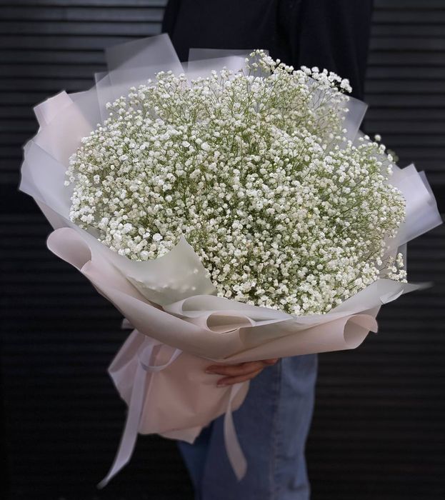 Букет из 25 гипсофил с оформлением #86451
