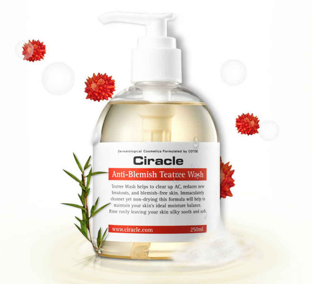 Ciracle Anti Blemish Teatree Wash гель-мыло для лица с чайным деревом