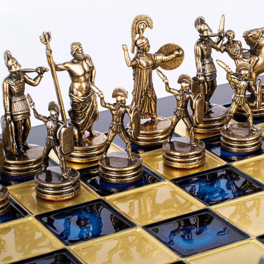 Manopoulos Шахматы подарочные "Троянская война"