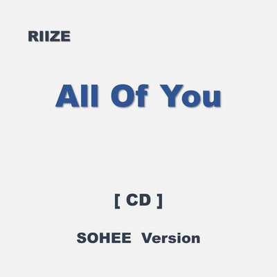 Альбом RIIZE - ALL OF YOU JAPAN Single Album SOHEE Version