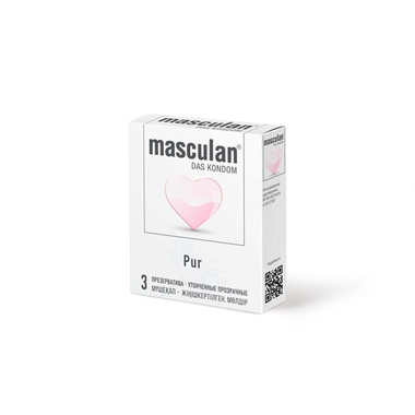 ПРЕЗЕРВАТИВЫ MASCULAN PUR № 3 (УТОНЧЕННЫЕ ПРОЗРАЧНЫЕ) 3 шт