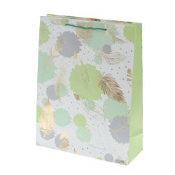 GAEM Пакет подарочный L (бумага 210г/м2, блок микс 12шт), L31 W12 H40 см, 4в.