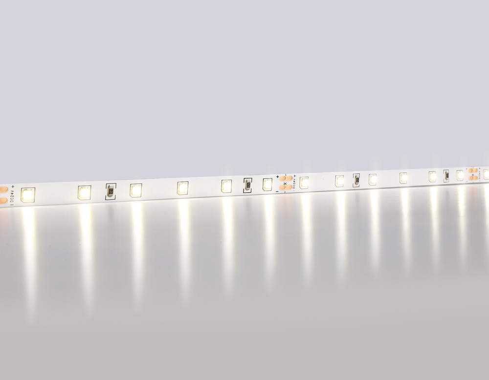 GS3002 2835 60Led/ 6W m/ 24V IP20 4500K/ 5000*8*1.2mm (2 конт.)