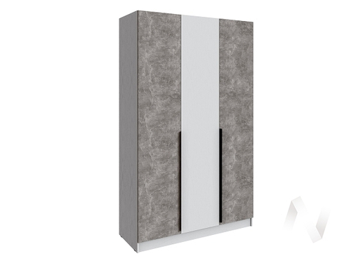 Шкаф Мадрид 1;4 без зеркала (белый/ателье светлое)