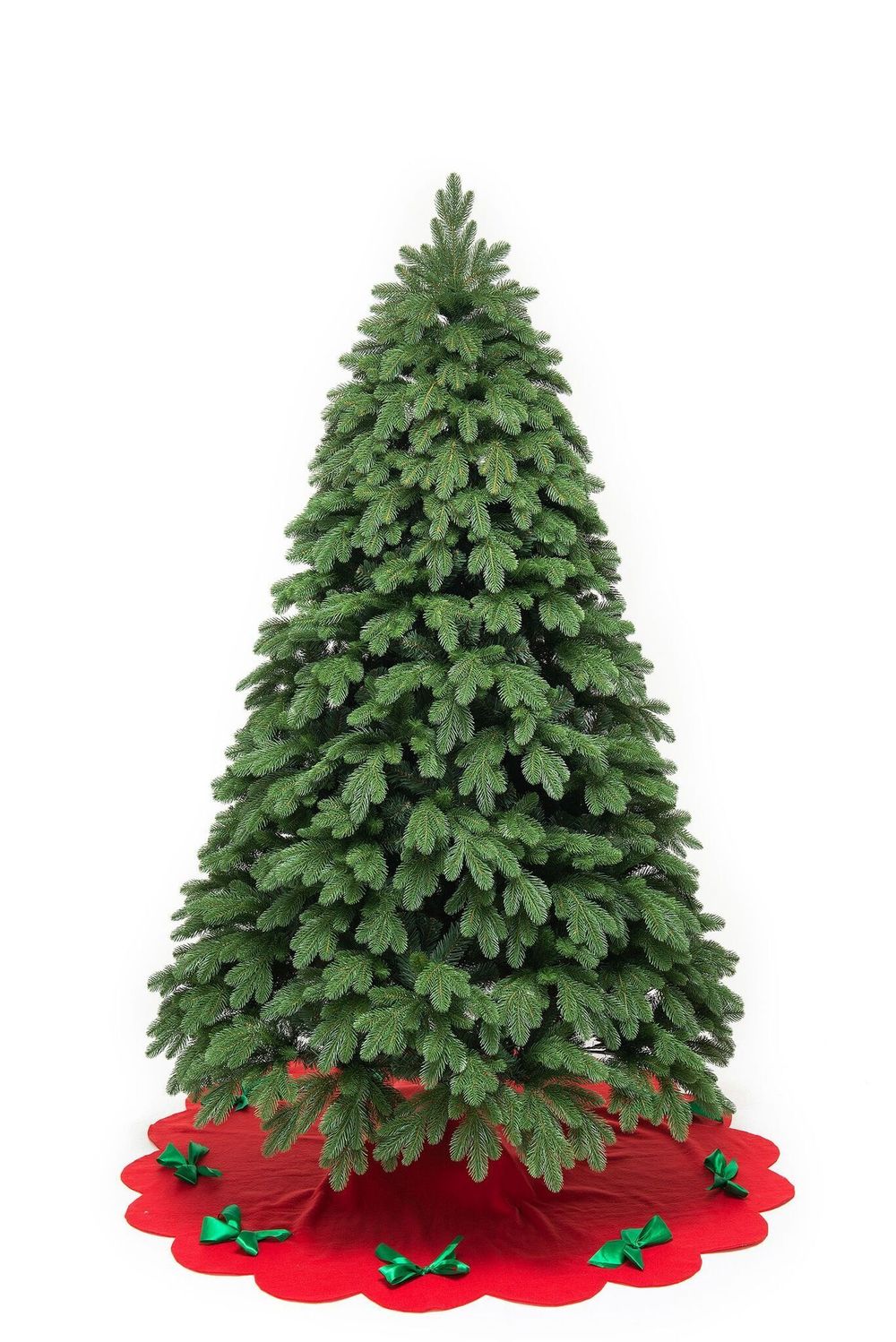 Ель с гирляндой встроенной «Парижанка» (Литая+пвх) 270 см / 2.7 м