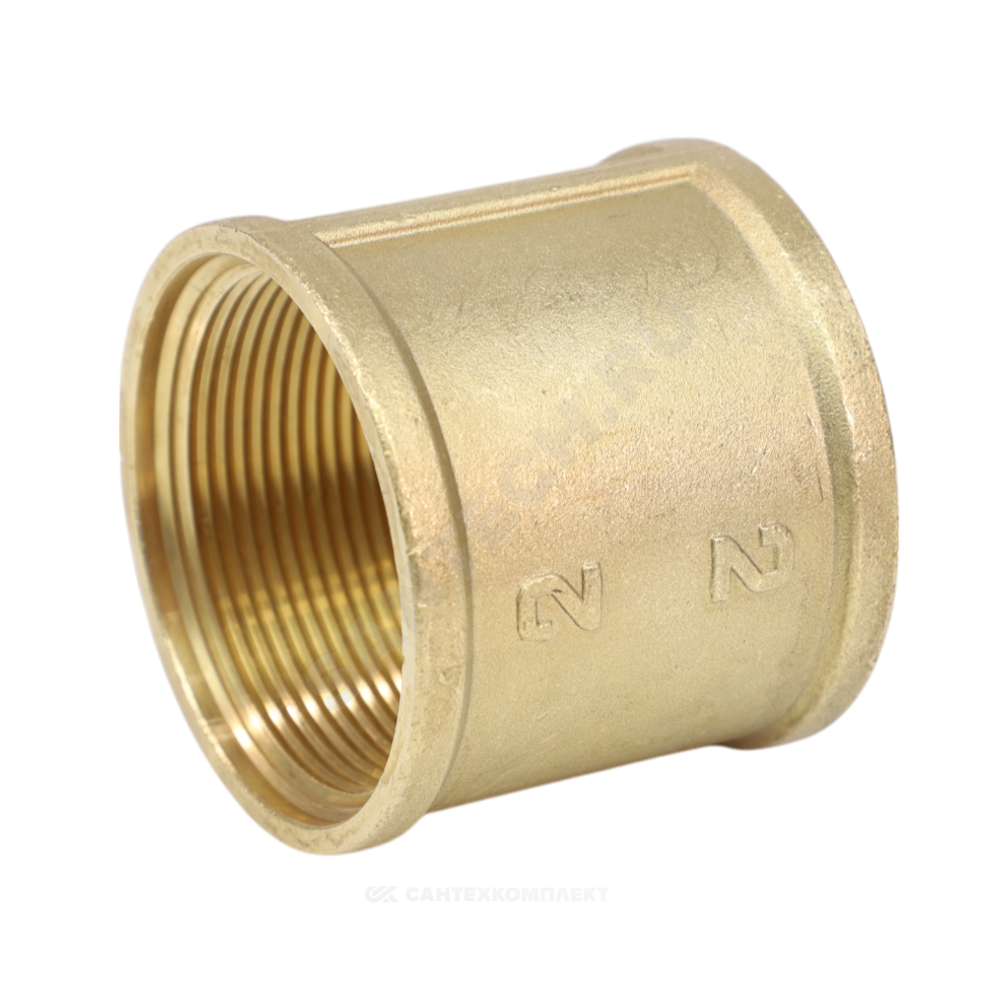 Муфта латунь Ду 20 (3/4") ВР/ВР VALFEX VF.170.L.034