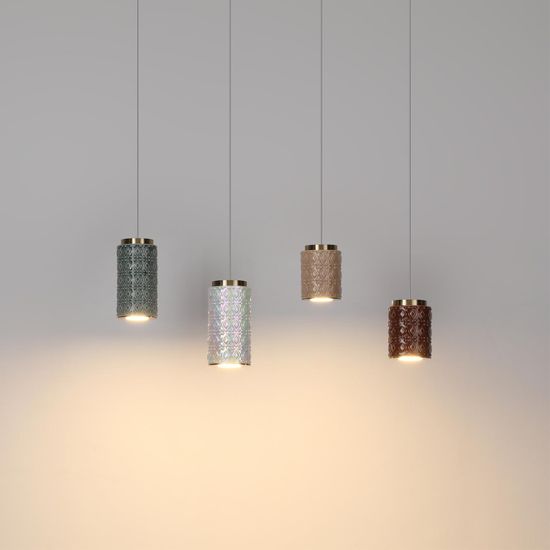 5454/5L L-VISION ODL_EX26 011 светлая бронза/жемчужный/металл/керамика/акрил Подвес LED 5W 3000K LULU