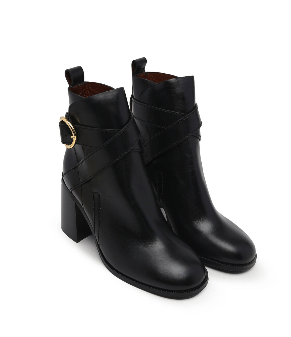 Кожаные ботильоны lyna See By Chlo\u00e9 - черный(SB39160A 13080)