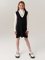 Сарафан школьный для девочки AT974 черный