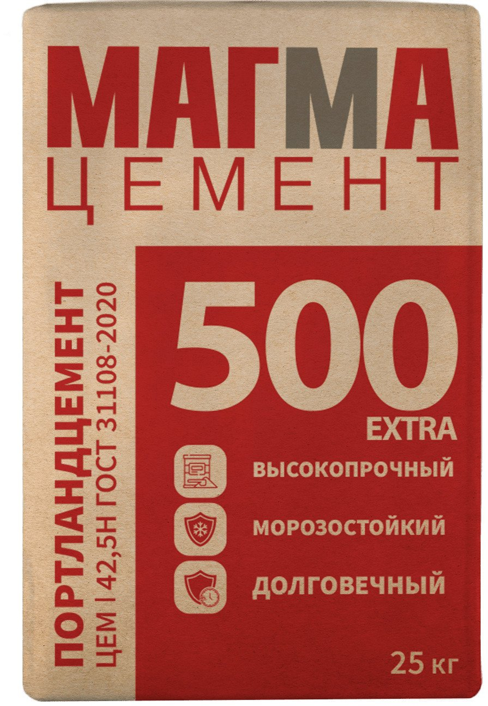 Цемент Магма ЦЕМ I 42,5Н 25кг