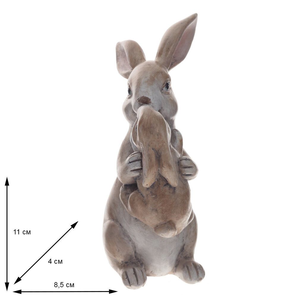 GAEM Фигурка декоративная "Зайцы", L8,5 W4 H11 см, 2в.