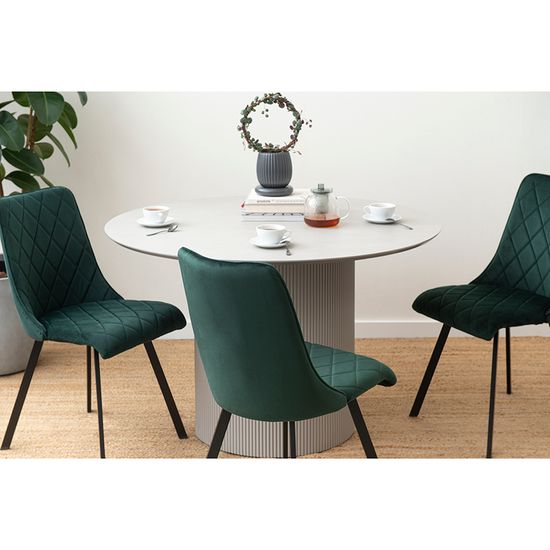 Стол обеденный ellie, D120 см, серый