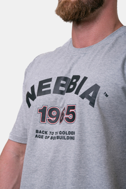 Мужская футболка Nebbia Golden Era T-shirt 192 Light grey