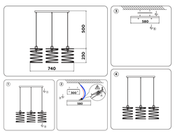 Ambrella Подвесной светильник в стиле лофт Loft TR8402