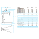 NORDBERG (N3730) Кран гидравлический усиленный 3 т, с 2х сторонним нагнетанием